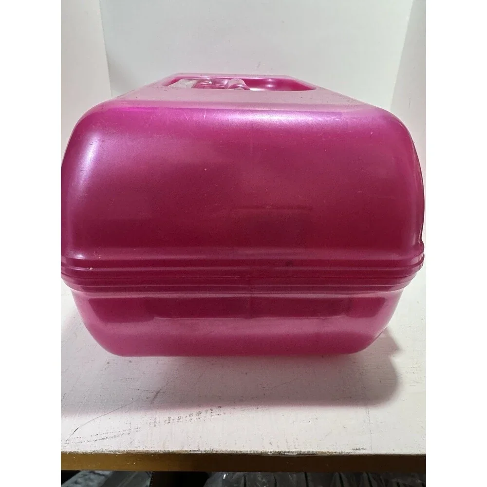 Caboodles Pink Cosmetic Organizer Makeup Craft Tote Organize Carry Case Vintage